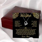 Dad's Heartfelt Necklace Gift for Daughter