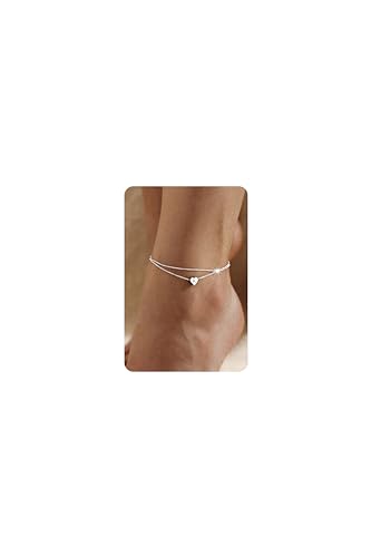 Handmade Sterling Silver Initial Anklet - Dainty Foot Jewelry