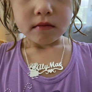 Personalized Cartoon Pendant Necklace for Kids