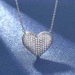 Samantha Heart Pendant Necklace with Cubic Zirconia
