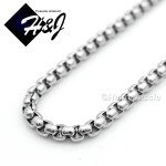 Men's Silver Box Link Necklace with Cross Pendant