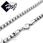 Men's Silver Box Link Necklace with Cross Pendant