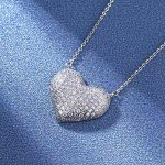 Samantha Heart Pendant Necklace with Cubic Zirconia