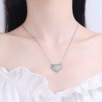 Samantha Heart Pendant Necklace with Cubic Zirconia