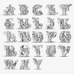 Sterling Silver Zircon Letter Pendants for Jewelry