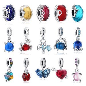 925 Sterling Silver Turtle Heart Charm Pendant