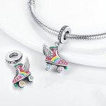 Pink Butterfly Flower Charm for DIY Jewelry