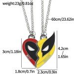 Deadpool & Wolverine Best Friends Necklace Set