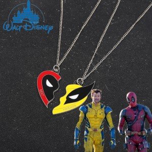 Deadpool 3 Heart Pendant Necklace for Cosplay