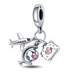 925 Sterling Silver Camera & Travel Pendant Beads