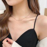 Goth Pearl Lace Choker Necklace for Women