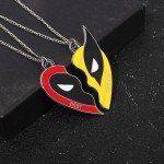 Deadpool 3 Heart Pendant Necklace for Cosplay