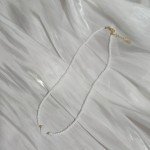Personalized Natural Shell Pendant Moon Bead Necklace