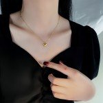 Trendy Gold Love Pendant Necklace for Women