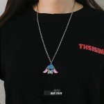 Personalized Disney Stitch Couple Necklace Pendant