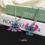 Personalized Disney Stitch Couple Necklace Pendant