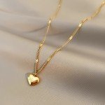 Trendy Gold Love Pendant Necklace for Women
