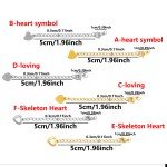 10 Pcs Heart Pendant Chain with Lobster Clasp