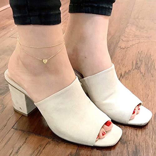 Personalized 14K Gold Filled Initial Anklets for Women
