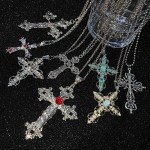 Y2K Gothic Big Cross Pendant Necklace for All