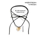 Bold Black Velvet Heart Choker Necklace for Women