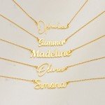 Personalized Cursive Name Necklace for Women