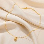 Trendy Stainless Steel Heart Necklace for Women