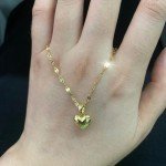 Trendy Stainless Steel Heart Necklace for Women