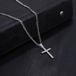 Stylish Personalized Cross Pendant Necklace with Zircon