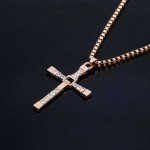 Vin Diesel Inspired Cross Pendant Necklace for Men
