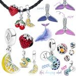 Pink Murano Glass Beads for Pandora Jewelry