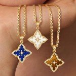 Delicate Gold Clover Necklace with Adjustable Chain