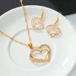 3 Piece Heart Shaped Jewelry Set for Women
