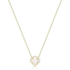 Dainty 18K Gold Four Leaf Clover Necklace