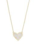 Kendra Scott Heart Pendant Necklace in Gold