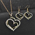 3 Piece Heart Shaped Jewelry Set for Women