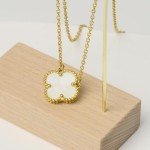 Dainty 18K Gold Four Leaf Clover Necklace