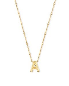 Kendra Scott Gold Letter A Pendant Necklace
