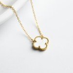 Dainty 18K Gold Four Leaf Clover Necklace