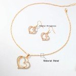 3 Piece Heart Shaped Jewelry Set for Women