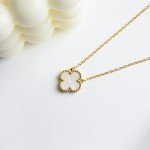 Dainty 18K Gold Four Leaf Clover Necklace