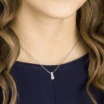 Swarovski Attract Trilogy White Pendant Necklace