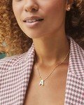 Kendra Scott Gold Letter A Pendant Necklace