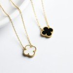 Dainty 18K Gold Four Leaf Clover Necklace