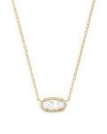 Kendra Scott Elisa Gold-Pendant Necklace with Mother of Pearl
