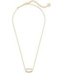 Kendra Scott Elisa Gold-Pendant Necklace with Mother of Pearl