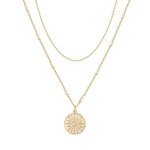 Gold Plated Star & Butterfly Pendant Necklace