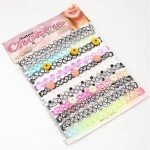 BodyJ4You 12PC Tattoo Choker Necklace for Women - 90s Choker Necklaces Fashion Trend - Pride Rainbow Choker Clear Black Purple Pink Daisy Flower - Stretchy Elastic Chokers Neck Lace