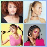 BodyJ4You 12PC Tattoo Choker Necklace for Women - 90s Choker Necklaces Fashion Trend - Pride Rainbow Choker Clear Black Purple Pink Daisy Flower - Stretchy Elastic Chokers Neck Lace