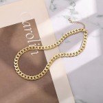 Moodear Gold Necklace for Women 14K Chunky Gold Chain Necklace Cuban Link Chain Choker Necklace for Women Trendy Fashion Jewelry